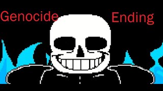 Sans the Sansing Undershuffle Sans Genocide Ending  All achievments [upl. by Aitnyc]