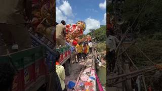 Ganesh ji ka Visarjan karte Waqt ✨❤️‍🩹 ganpati minivlog shorts ganesh trending [upl. by Arondell]