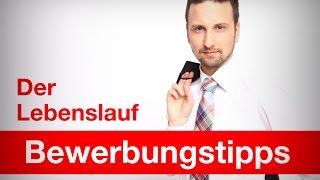 Bewerbungstipps Video  Der Lebenslauf  wwwdeinneuerjobde [upl. by Awram679]