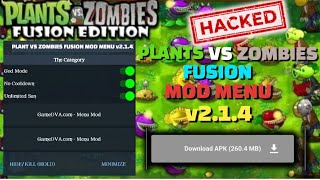 Plants vs Zombies Fusion Edition Mod Apk v214 Unlimited Suns Unlocked All Levels [upl. by Savdeep179]