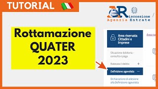 Rottamazione quater — PROROGA 30 GIUGNO 2023 Tutorial ITA [upl. by Hannala]