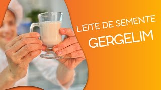 “Leite” vegetal de Gergelim  Receita Desinflamatória [upl. by Nylarahs216]