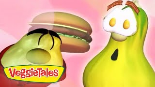 VeggieTales  His Cheeseburger  Silly Songs With Larry  Kids Cartoon  Videos For Kids [upl. by Sirovaj]