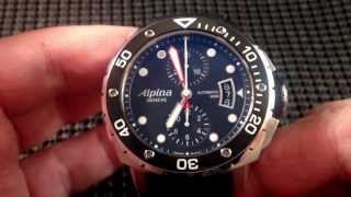 Alpina Extreme 300 Diver Chronograph AL725LB4V26 Review [upl. by Acitel]