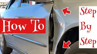 How to Paintless Dent Repair  Body Work Right Side Repair [upl. by Sonya]