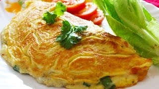 Cheese Omelette  Healthy Egg Omelette  Breakfast Recipe  Kanaks Kitchen [upl. by Yadsnil208]