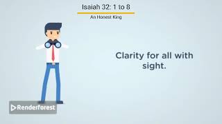 An Honest King  Isaiah bible verse  True king as per Isaiah bible verse  Daily bible verse [upl. by Ydnirb]