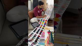 Lehenga Making Process  Multi color Sequence Embroidery work Designer Lehenga choli lehenga [upl. by Eden429]