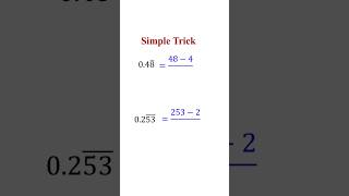 How to Convert a Mixed Repeating Decimal to Fractions Made Easy  Decimal to Fractions [upl. by Bruno978]