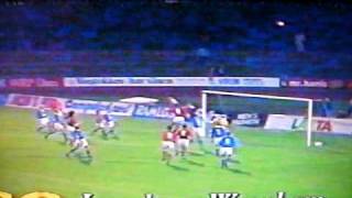 Lyngby v Wrexham 2nd leg ECWC 1st rd 1990 [upl. by Alric350]