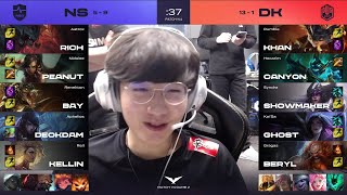 LCK Match 74 DK vs NS Game 2  LCK Spring 2021 W8D4 Damwon Gaming Kia vs Nongshim Redforce G2 [upl. by Mcferren]