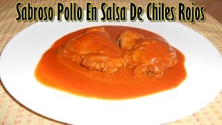 Pollo En Salsa De Chiles Guajillo Ancho Y Árbol [upl. by Kcirederf682]