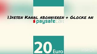 20€ Paysafe Card Gewinnspiel🍀Danke für die 💯 AbosVipexFN [upl. by Elly807]