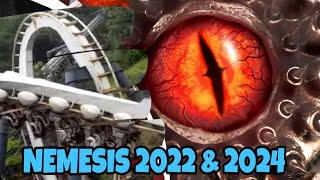 Nemesis Alton Towers 2022 amp 2024 comparison [upl. by Arocal]