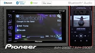 How To  Bluetooth Audio  on Pioneer AVH290BT AVH291BT MVH290BT [upl. by Turner]