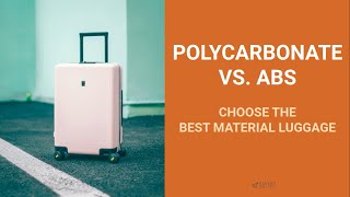 Polycarbonate vs ABS Choose the Best Luggage Material [upl. by Airotahs]