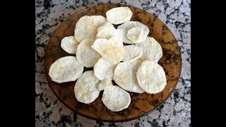 Patatas chips al microondas sin aceite [upl. by Almeda]