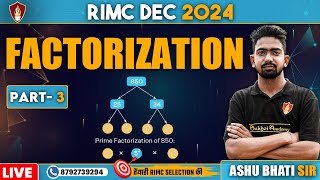 Factorization  Maths Class  RIMC Online Coaching  RIMC Online Classes  RIMC Dec 2024 [upl. by Lonier]