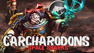 CARCHARODONS ASTRA Space Sharks  Warhammer 40k Lore [upl. by Boy]