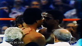 George Foreman vs Ron Lyle  HD 1080p 60fps  HIGHLIGHTS  January 24 1976  Best Quality [upl. by Stutman]