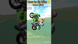 HOW TO FLY BIKE SECRET GLITCH INDIAN BIKE 3D🤫🤫ibd3d viralshort glitch [upl. by Elleuqar351]