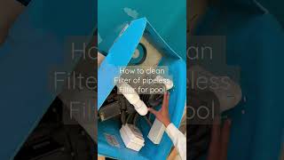 How to clean filter of pipeless filter [upl. by Ahsikcin]