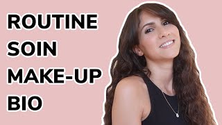 Routine soin  peau à imperfections  amp maquillage BIO [upl. by Snebur138]