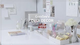 Eng 무인양품MUJI 문구류로 책상꾸미기 • 다꾸 스티커정리📒 Desk Decor and Tour [upl. by Lainey539]