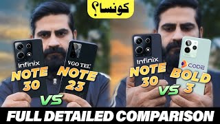 Vgotel Note23 Vs Dcode Bold3 Vs Infinix Note30  Which One is Best Midrange SmartPhone 🤔 [upl. by Aronid]