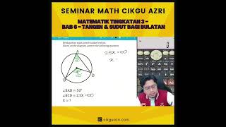 Matematik Tingkatan 3  Bab 6  Tangen amp Sudut bagi Bulatan [upl. by Ahtelrac]