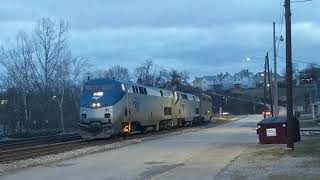 AMTRAK 79 83 30 Capitol Limited at Connellsville PA 01 12 2020 [upl. by Antebi]