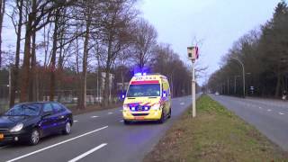 A1  NIEUWE  ambulance 20143 met spoed naar Serooskerkestraat Tilburg [upl. by Nonnairb]