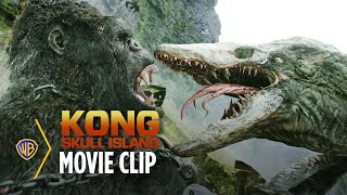 Kong Skull Island  Kong vs Skullcrawler  Warner Bros Entertainment [upl. by Amocat]