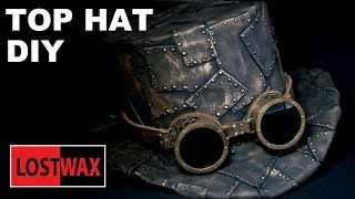 How To Make A Top Hat DIY Steampunk Fashion Pattern Tutorial [upl. by Bevers]