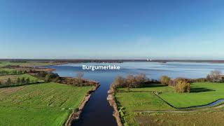 Droneview of Eastermar Friesland the Netherlands in autumn [upl. by Panaggio]