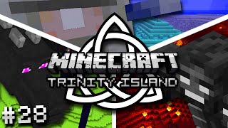 Minecraft ENDER DRAGON  Trinity Island Hardcore Survival Ep 28 [upl. by Rehtul]