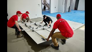 COCO TILE  Dekton Rem Floor Slab Installation 5 x 10 [upl. by Dorinda186]