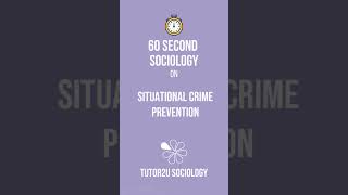 Situational Crime Prevention  60 Second Sociology Crime and Deviance [upl. by Seabrook]