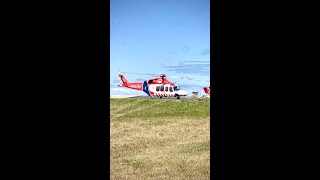 A Leanardo AW139 Air Ambulance landing at Essendon Fields Airport [upl. by Leahkim844]