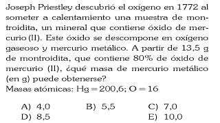 ESTEQUIOMETRIA PROBLEMA RESUELTOEXAMEN QUIMICA UNI 2016 [upl. by Aliekat443]