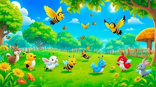 Ring a Ring o Roses  Nursery Rhymes  Kids Songs  Fun and Learning [upl. by Purvis782]