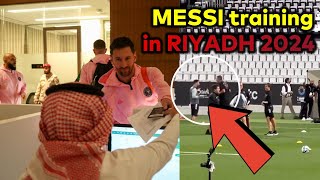 Messi first training in Riyadh for Al Hilal vs Inter Miami [upl. by Galatia]