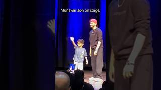 Munawar Faruqui son on stage with munawar in the show [upl. by Wilkinson496]