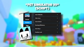 NEW PET SIMULATOR 99 🥚 SCRIPT UPDATE  AUTO RANK AND MORE [upl. by Stratton]