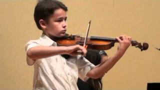 Blake Perryman  Violin  Allegro Assai by Kuchler [upl. by Sinnoda]