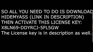 HideMyASS VPN Pro LICENSE KEY 2018 [upl. by Grane]