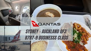 Qantas B7879 Business Class✈️ Sydney to Auckland QF3 [upl. by Odraccir]