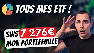 Je DÉVOILE mon PORTEFEUILLE de 7 ETF Pondération [upl. by Christoffer]