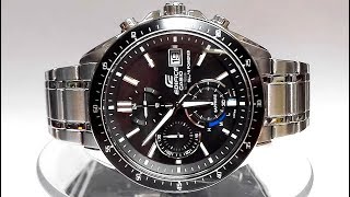 Casio Edifice EFSS510D1AV Saphire Solar powered watch video 2018 [upl. by Jillian]