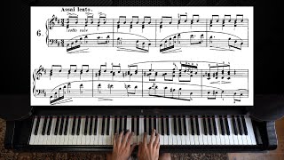 Chopin  Prelude Op 28 No 6  Piano with Sheet Music [upl. by Madella]